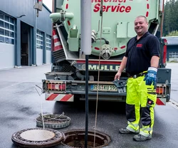 Saugbaggerarbeiten mit moderner Technik